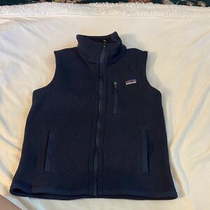 Patagonia Kids Dark Blue Fleece Vest
